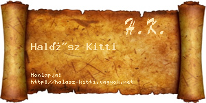 Halász Kitti névjegykártya