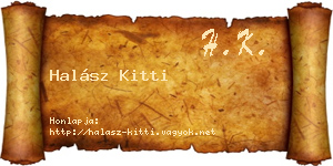 Halász Kitti névjegykártya
